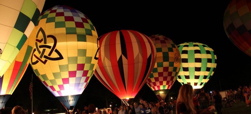 Balloon Glow Quincy University Homecoming 2016